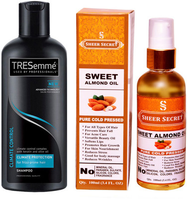 SHEER SECRET THANDA OIL 100ML (PURE COLD PRESSED) and TRESEMME 190 ML CLIMATE CONTROL SHAMPOO(Set of 2)
SHEER SECRET THANDA OIL 100ML (PURE COLD PRESSED) and TRESEMME 190 ML CLIMATE CONTROL SHAMPOO(Set of 2)