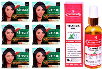SHEER SECRET THANDA OIL 100 ML (PURE COLDPRESSED) and COLOUR 6 NATURAL BLACK SACHET NO. 1(Set of 7)
SHEER SECRET THANDA OIL 100 ML (PURE COLDPRESSED) and COLOUR 6 NATURAL BLACK SACHET NO. 1(Set of 7)