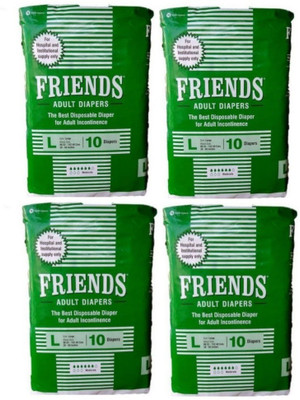 Friends Adult Diaper Hospital - Large for weist size 38-60 inches Adult Diapers - L(40 Pieces)
Friends Adult Diaper Hospital - Large for weist size 38-60 inches Adult Diapers - L(40 Pieces)