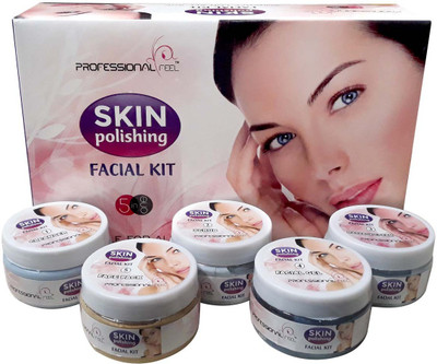 Professional Feel Skin Polishing facial kit, suitable for all age, Instant Result Without Damage Skin, Unisex for Fairness 820 g(Set of 5)
Professional Feel Skin Polishing facial kit, suitable for all age, Instant Result Without Damage Skin, Unisex for Fairness 820 g(Set of 5)