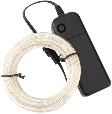 Jholmaal White 3meter El Wire Neon Light Led For Car/party/halloween/costumes/diy (With 3 Volt Adapter) Party Glow Ornament(Pack of 1)
Jholmaal White 3meter El Wire Neon Light Led For Car/party/halloween/costumes/diy (With 3 Volt Adapter) Party Glow Ornament(Pack of 1)