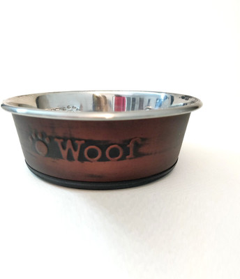 Goofy Tails Woof Metalic Finished Premium Food Bowl for Dog/Cats round Stainless Steel Pet Bowl(450 ml Brown)
Goofy Tails Woof Metalic Finished Premium Food Bowl for Dog/Cats round Stainless Steel Pet Bowl(450 ml Brown)