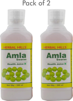 Herbal Hills Amla Juice (Combo) - 500 ml each(Pack of 2)(1 L)