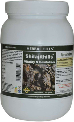 Herbal Hills Shilajithills 700 Capsule, vigor, vitality, strength tonic (Pack of 2)(240 mg)
Herbal Hills Shilajithills 700 Capsule, vigor, vitality, strength tonic (Pack of 2)(240 mg)