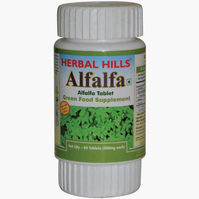 Herbal Hills Alfalfa 60 Tablets (Pack of 10)(60 No)