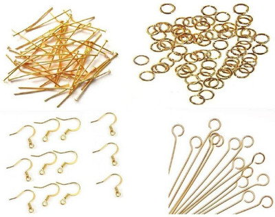 karigari Jewelry Making Gold Pack Of Head pins , Eye pins , Jump Rings , Ear Hook Clasps
karigari Jewelry Making Gold Pack Of Head pins , Eye pins , Jump Rings , Ear Hook Clasps