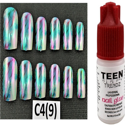 Ear Lobe & Accessories Round Tip Full Cover Glossy Nails With Glue 12 Pcs C4(9) Multicolour(Pack of 12)
Ear Lobe & Accessories Round Tip Full Cover Glossy Nails With Glue 12 Pcs C4(9) Multicolour(Pack of 12)