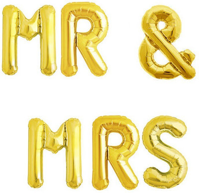 Bash N Splash Printed Mr & Mrs Bride Groom Wedding Party Foil Balloon Gold Set Of 1 Pcs Balloon(Gold, Pack of 1)
Bash N Splash Printed Mr & Mrs Bride Groom Wedding Party Foil Balloon Gold Set Of 1 Pcs Balloon(Gold, Pack of 1)