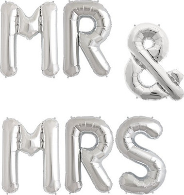 Bash N Splash Solid Mr & Mrs Bride Groom Wedding Party Foil Balloon (Pack Of 1) Balloon(Silver, Pack of 1)
Bash N Splash Solid Mr & Mrs Bride Groom Wedding Party Foil Balloon (Pack Of 1) Balloon(Silver, Pack of 1)