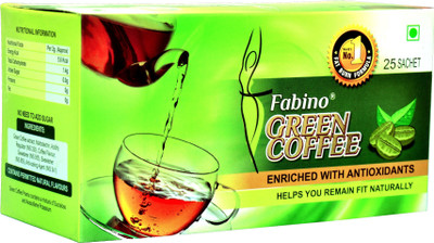 Fabino Green Coffee Instant Coffee 25(Pack of 25, Green Coffee Flavoured)
Fabino Green Coffee Instant Coffee 25(Pack of 25, Green Coffee Flavoured)