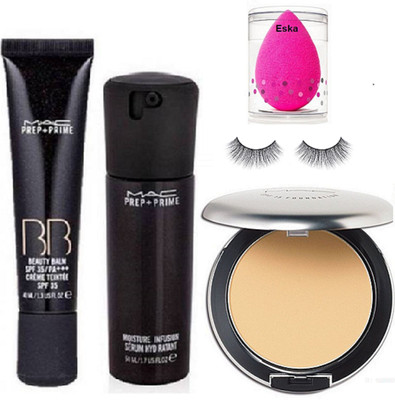 eska Sponge puff, eyelashes, MAC prep+ prime BB foundation & primer & compact(Set of 5)
eska Sponge puff, eyelashes, MAC prep+ prime BB foundation & primer & compact(Set of 5)