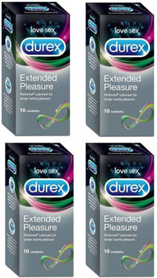 Durex extended pleasure Condom(Set of 4, 40S)