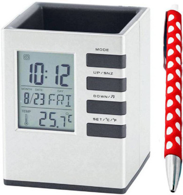 Tuelip 1 Compartments Plastic Cube Desk Clock Stand With Alarm(White, Grey) 
Tuelip 1 Compartments Plastic Cube Desk Clock Stand With Alarm(White, Grey)
