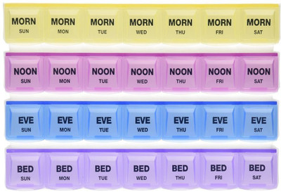 Alwick Weekly Planner 28 Day Tablet Pill Box Holder Medicine Storage Organizer Case Container Pill Box(Multicolor)
Alwick Weekly Planner 28 Day Tablet Pill Box Holder Medicine Storage Organizer Case Container Pill Box(Multicolor)