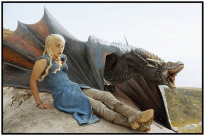 Aabhaas Game of Thrones Wall Poster Fine Art Print(12 inch X 18 inch, Rolled)