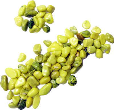 NIBBO Aquarium stones River Rock Unplanted Substrate(Yellow)