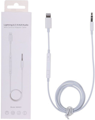 ROQ TV-out Cable LIGHTNING TO 3.5MM AUX CABLE WITH VOLUME CONTROL(White, For iPhone)
ROQ TV-out Cable LIGHTNING TO 3.5MM AUX CABLE WITH VOLUME CONTROL(White, For iPhone)