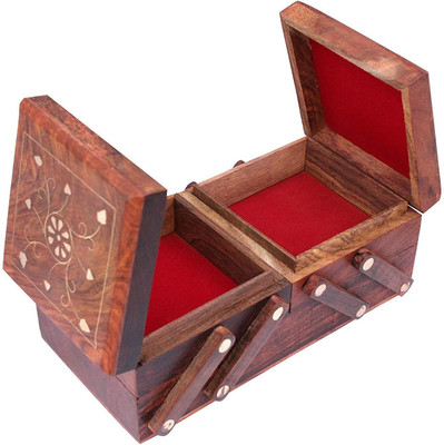 rjd_traders ROYAL JWELLERY BOX OF WOOD WITH DOUBLE SIDED SLIDING FEATURE TO STORE JWELLERY OR ANYTHING PRECIOUS, ITS A MULTIPURPOSE BOX Vanity Box(Brown)
rjd_traders ROYAL JWELLERY BOX OF WOOD WITH DOUBLE SIDED SLIDING FEATURE TO STORE JWELLERY OR ANYTHING PRECIOUS, ITS A MULTIPURPOSE BOX Vanity Box(Brown)
