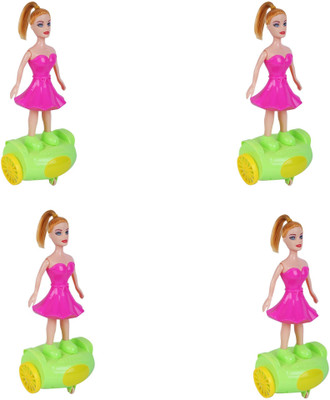 AutoVHPR Pack of 4 Roller Skate Pretty Barbie Girls with a Thread Push the thread and Release it and the Toy will Start running(Multicolor)
AutoVHPR Pack of 4 Roller Skate Pretty Barbie Girls with a Thread Push the thread and Release it and the Toy will Start running(Multicolor)