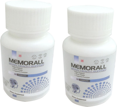 Friska Memorall Brain Support Dietary Supplement Pack2 Healthy Brain Function capsule(60 No)
Friska Memorall Brain Support Dietary Supplement Pack2 Healthy Brain Function capsule(60 No)