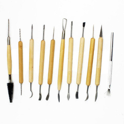 karigari Ceramic Pottery Clay Tool Set of 11 Pcs