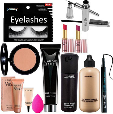 jenney Eyelashes& Blusher&Mousse&Sponge Puff&Absolute Primer&Matte Finsh Lipstick (Pack Of2)&Prep+Prime Face Serum&Face&Body Foundation&Selet Cover Up&Eyeliner&Liner&Mascara(Set of 13)
jenney Eyelashes& Blusher&Mousse&Sponge Puff&Absolute Primer&Matte Finsh Lipstick (Pack Of2)&Prep+Prime Face Serum&Face&Body Foundation&Selet Cover Up&Eyeliner&Liner&Mascara(Set of 13)