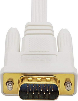 DRMS STORE VGA Cable (Male to Male) 5 Meter - Supports PC, Monitor, TV, LCD/LED, Plasma, Projector, TFT VGA Cable(Compatible with LAPTOP,COMPUTER,PC, White)
DRMS STORE VGA Cable (Male to Male) 5 Meter - Supports PC, Monitor, TV, LCD/LED, Plasma, Projector, TFT VGA Cable(Compatible with LAPTOP,COMPUTER,PC, White)