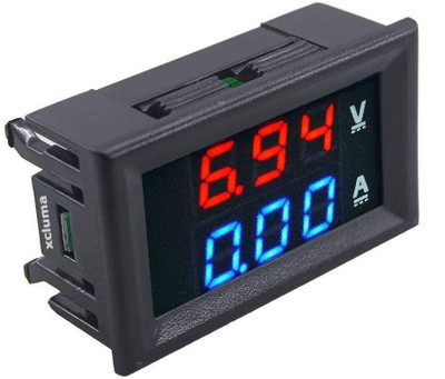 Robodo Digital Voltmeter Ammeter DC 0-100V 10A Dual LED Monitor Panel, Red and Blue Electronic Components Electronic Hobby Kit
Robodo Digital Voltmeter Ammeter DC 0-100V 10A Dual LED Monitor Panel, Red and Blue Electronic Components Electronic Hobby Kit