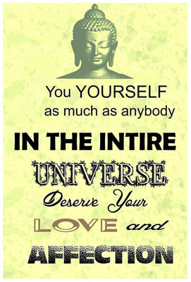 Aabhaas Buddha Wall Poster Fine Art Print(12 inch X 18 inch, Rolled)