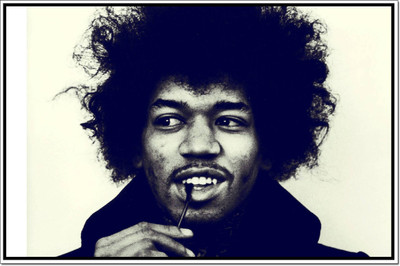 Akhuratha Jimi Hendrix Fine Quality Wall Poster Paper Print(12 inch X 18 inch, Rolled)