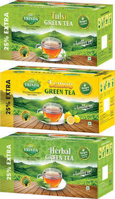 Shri Vrinda Caring for Life 3 Combo Pack Herbal , Tulsi, Lemon Green Tea Bags(75 Bags, Box)
Shri Vrinda Caring for Life 3 Combo Pack Herbal , Tulsi, Lemon Green Tea Bags(75 Bags, Box)