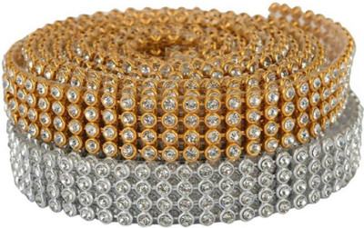 karigari Stone lace Combo Gold & Silver 4-line full length 1.25 meters for bangles/jewellery decoration
karigari Stone lace Combo Gold & Silver 4-line full length 1.25 meters for bangles/jewellery decoration