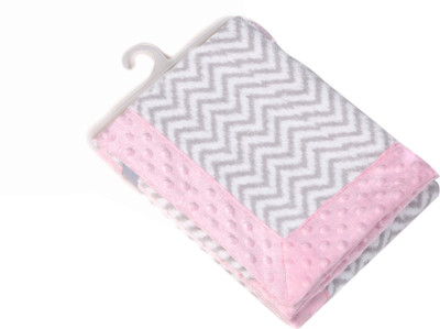 Miss & Chief Geometric Crib Baby Blanket(Microfiber, Grey