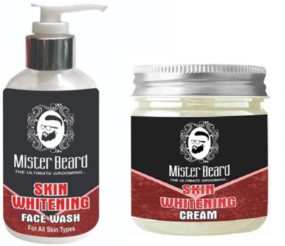 MISTER BEARD Skin Whitening Face Wash 200ml WITH Skin Whitening Cream 100gm(Set of 2)
MISTER BEARD Skin Whitening Face Wash 200ml WITH Skin Whitening Cream 100gm(Set of 2)