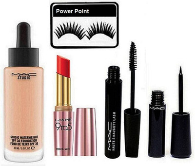 power point Eyelashes, Studio Waterweight Spf 30 Foundation Found De Teint, Mac Liquid Last Eyeliner and Mascara& Lakme 9 to 5 Matte Lipstick(Set of 5)
power point Eyelashes, Studio Waterweight Spf 30 Foundation Found De Teint, Mac Liquid Last Eyeliner and Mascara& Lakme 9 to 5 Matte Lipstick(Set of 5)