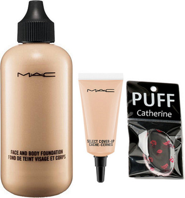 catherine slicon puff, mac face and body foundation, select cover up concealer(Set of 3)
catherine slicon puff, mac face and body foundation, select cover up concealer(Set of 3)