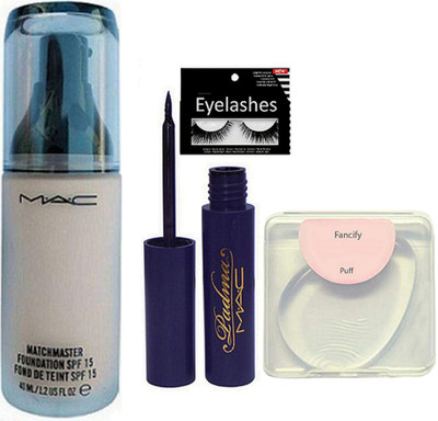 fancify Silicon Puff, Mac Match Master Foundation, Mac Eyeliner with eyelashes(Set of 4)
fancify Silicon Puff, Mac Match Master Foundation, Mac Eyeliner with eyelashes(Set of 4)