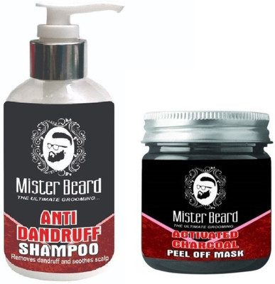 MISTER BEARD Anti Dandruff Shampoo 200ml WITH Charcoal Peel of Mask 100gm(Set of 2)
MISTER BEARD Anti Dandruff Shampoo 200ml WITH Charcoal Peel of Mask 100gm(Set of 2)
