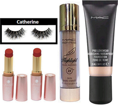 catherine eyelashes, nourishing waterproof foundation, prep+prime highlighter, lipstick pack of 2(Set of 5)
catherine eyelashes, nourishing waterproof foundation, prep+prime highlighter, lipstick pack of 2(Set of 5)