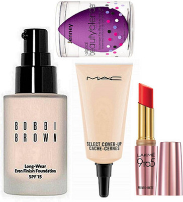 jenney sponge puff with Bobbi brown even finish foundation & select cover up concealer, 9to5 Primer Matte Lipstick(Set of 4)
jenney sponge puff with Bobbi brown even finish foundation & select cover up concealer, 9to5 Primer Matte Lipstick(Set of 4)