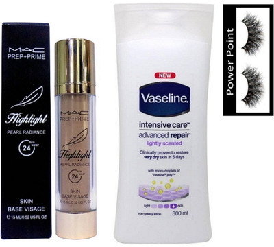 POWER POINT eyelashe,Prep+prime Highlight Skin, new vaseline intensive care (Set of 3)(Set of 3)
POWER POINT eyelashe,Prep+prime Highlight Skin, new vaseline intensive care (Set of 3)(Set of 3)