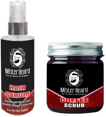 MISTER BEARD Hair Serum 100ml WITH Coffee Scrub 100gm(Set of 2)
MISTER BEARD Hair Serum 100ml WITH Coffee Scrub 100gm(Set of 2)