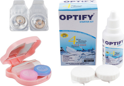 Optify Monthly Color Contact Lens with Kit (Zero Power, Hazel, Pack of 1) Monthly Contact Lens(1, Hazel, Pack of 1)
Optify Monthly Color Contact Lens with Kit (Zero Power, Hazel, Pack of 1) Monthly Contact Lens(1, Hazel, Pack of 1)