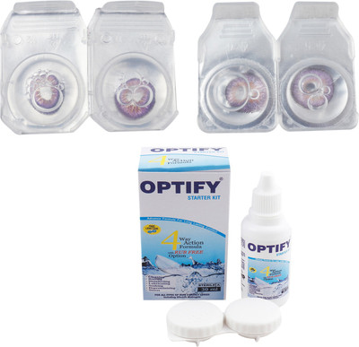 Optify Combo Pack Monthly Color Contact Lens (Zero Power, Voilet-Purple , Pack of 2) Monthly Contact Lens(1, Voilet-Purple, Pack of 2)
Optify Combo Pack Monthly Color Contact Lens (Zero Power, Voilet-Purple , Pack of 2) Monthly Contact Lens(1, Voilet-Purple, Pack of 2)