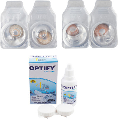 Optify Combo Pack Monthly Color Contact Lens (Zero Power, Purehazel-Brown, Pack of 2) Monthly Contact Lens(1, Purehazel-Brown, Pack of 2)
Optify Combo Pack Monthly Color Contact Lens (Zero Power, Purehazel-Brown, Pack of 2) Monthly Contact Lens(1, Purehazel-Brown, Pack of 2)