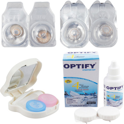 Optify Combo Pack Monthly Color Contact Lens with Kit (Zero Power, Hazel-Grey, Pack of 2) Monthly Contact Lens(1, Hazel-Grey, Pack of 2)
Optify Combo Pack Monthly Color Contact Lens with Kit (Zero Power, Hazel-Grey, Pack of 2) Monthly Contact Lens(1, Hazel-Grey, Pack of 2)