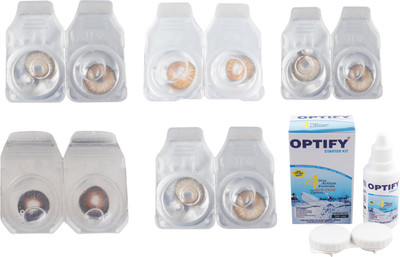 Optify Combo Pack Monthly Color Contact Lens (Zero Power, Hazel-Honey-Gold-Brown-Pure-Hazel, Pack of 5) Monthly Contact Lens(1, Hazel-Honey-Gold-Brown-Pure-Hazel, Pack of 5)
Optify Combo Pack Monthly Color Contact Lens (Zero Power, Hazel-Honey-Gold-Brown-Pure-Hazel, Pack of 5) Monthly Contact Lens(1, Hazel-Honey-Gold-Brown-Pure-Hazel, Pack of 5)