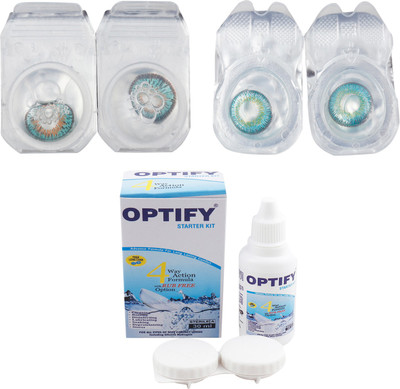 Optify Combo Pack Monthly Color Contact Lens (Zero Power, Tarquise-Tarquise , Pack of 2) Monthly Contact Lens(1, Tarquise-Tarquise, Pack of 2)
Optify Combo Pack Monthly Color Contact Lens (Zero Power, Tarquise-Tarquise , Pack of 2) Monthly Contact Lens(1, Tarquise-Tarquise, Pack of 2)