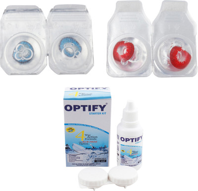 Optify Combo Pack Monthly Color Contact Lens (Zero Power, Blue-Red, Pack of 2) Monthly Contact Lens(1, Blue-Red, Pack of 2)
Optify Combo Pack Monthly Color Contact Lens (Zero Power, Blue-Red, Pack of 2) Monthly Contact Lens(1, Blue-Red, Pack of 2)