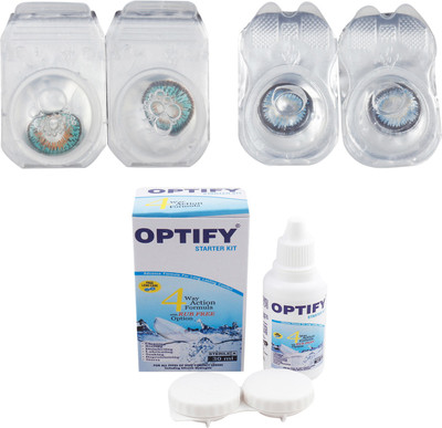Optify Combo Pack Monthly Color Contact Lens (Zero Power, Tarquise-Sea Blue , Pack of 2) Monthly Contact Lens(1, Tarquise-Sea Blue, Pack of 2)
Optify Combo Pack Monthly Color Contact Lens (Zero Power, Tarquise-Sea Blue , Pack of 2) Monthly Contact Lens(1, Tarquise-Sea Blue, Pack of 2)
